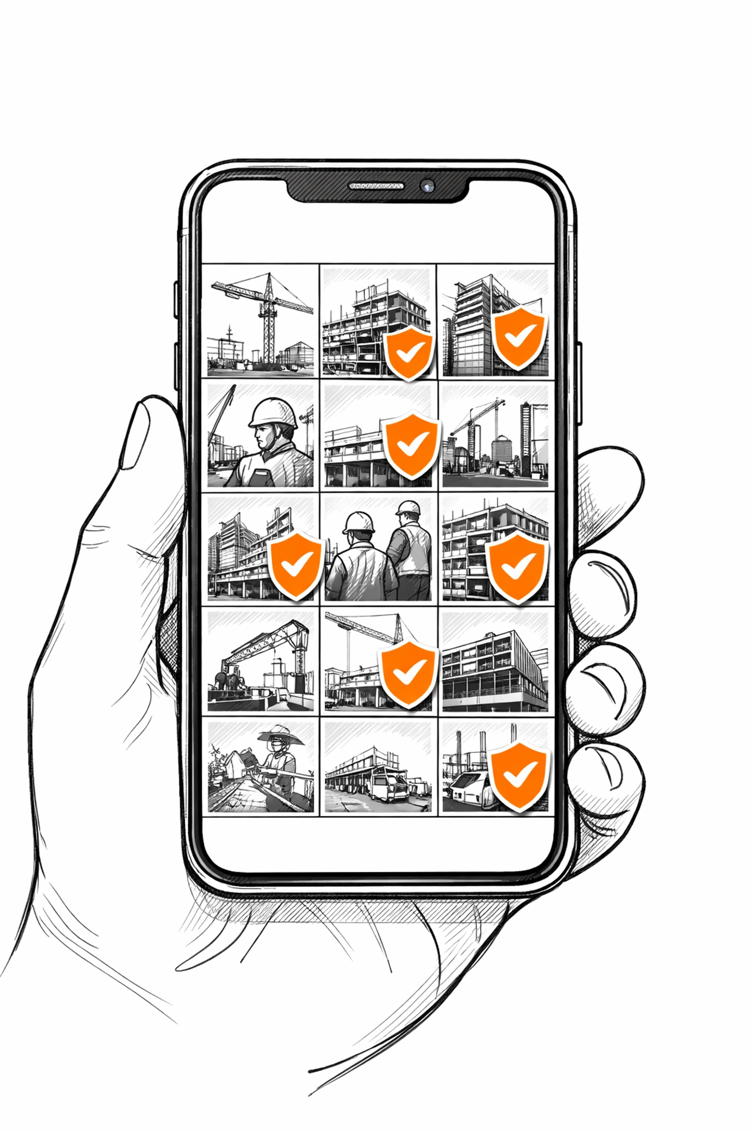 Digital site photo gallery showing verified documentation for contractor liability insurance claims.