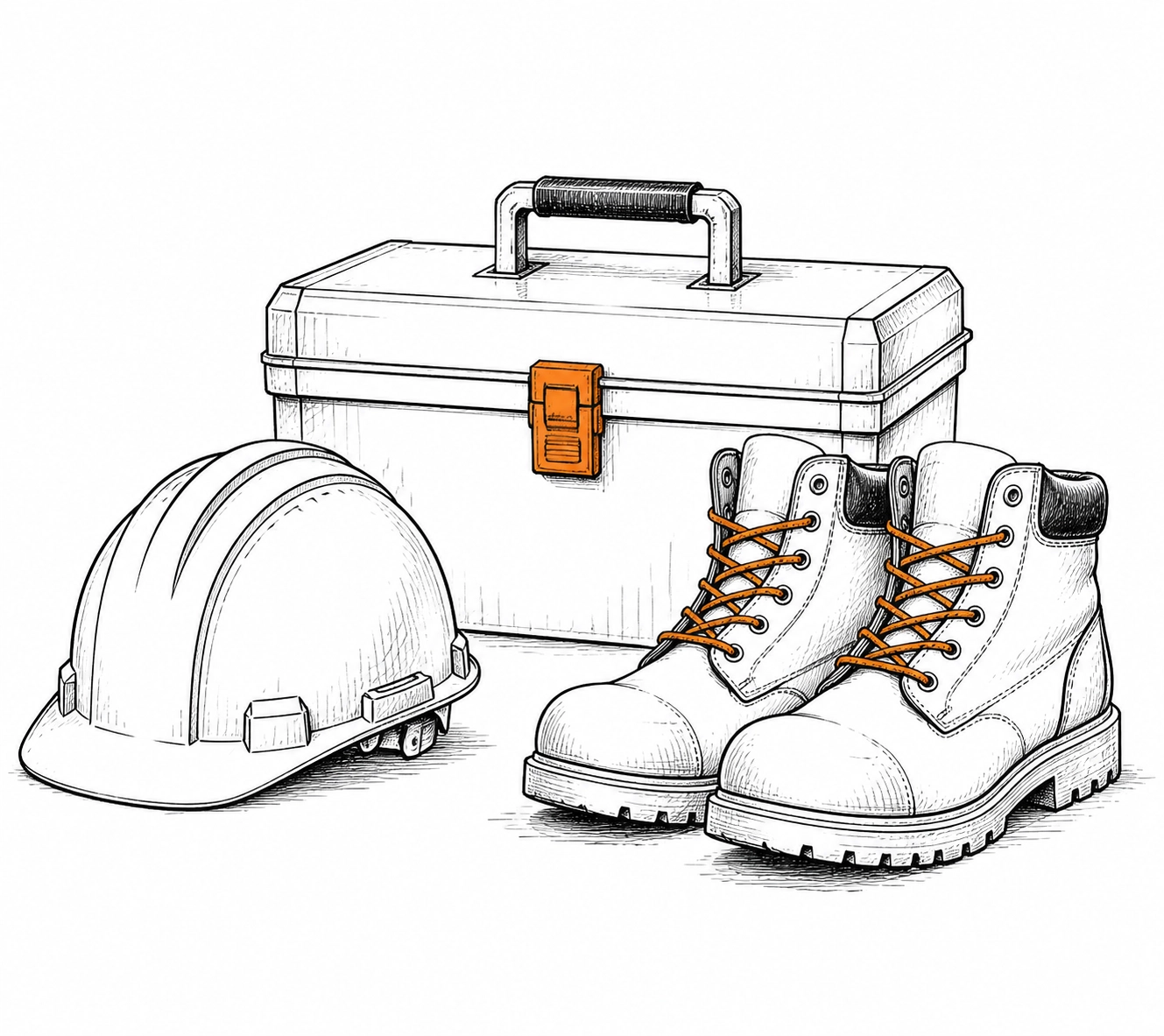 Construction gear sketch illustrating the importance of accurate equipment valuation for contractors.