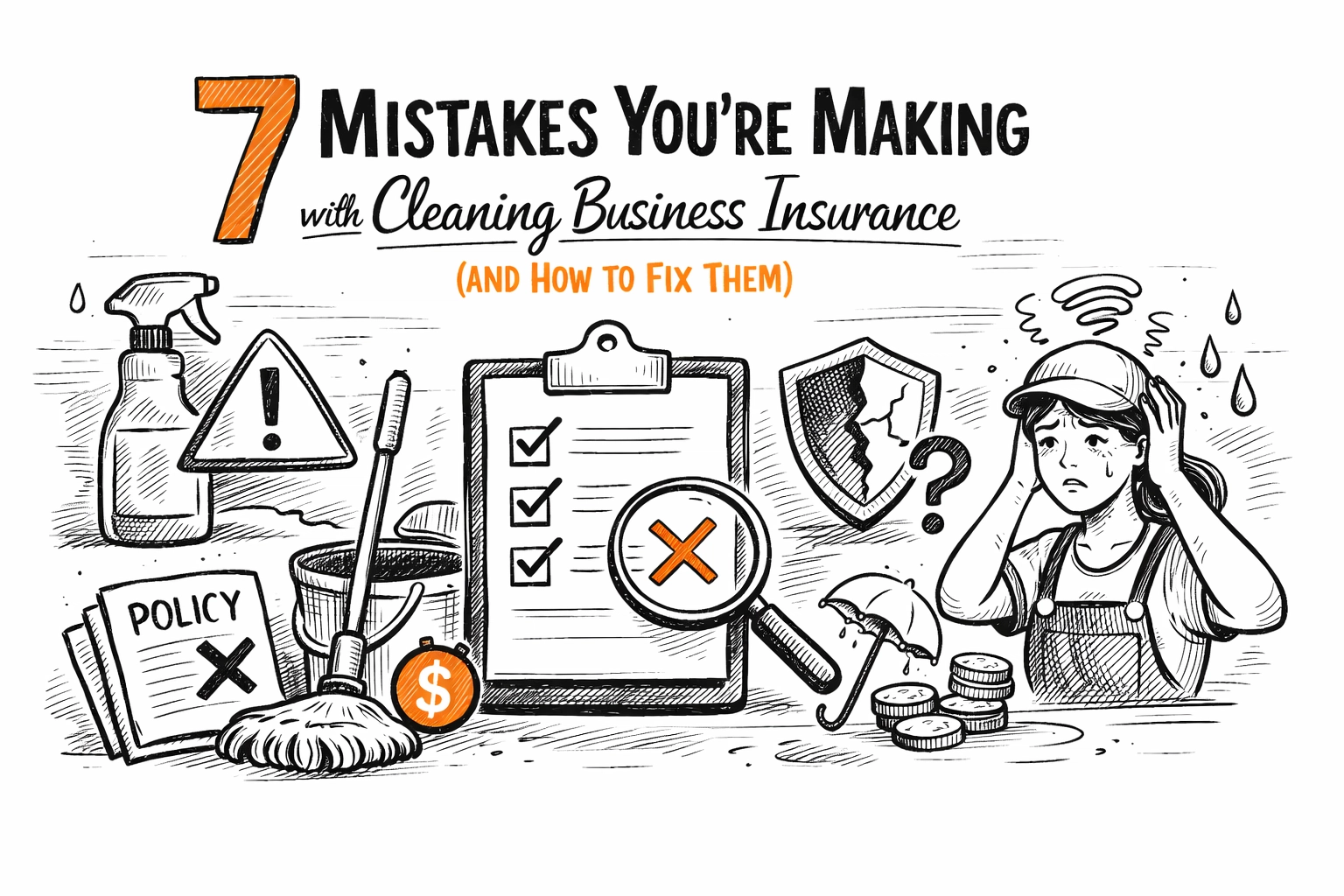 [HERO] 7 Mistakes You’re Making with Cleaning Business Insurance (and How to Fix Them)