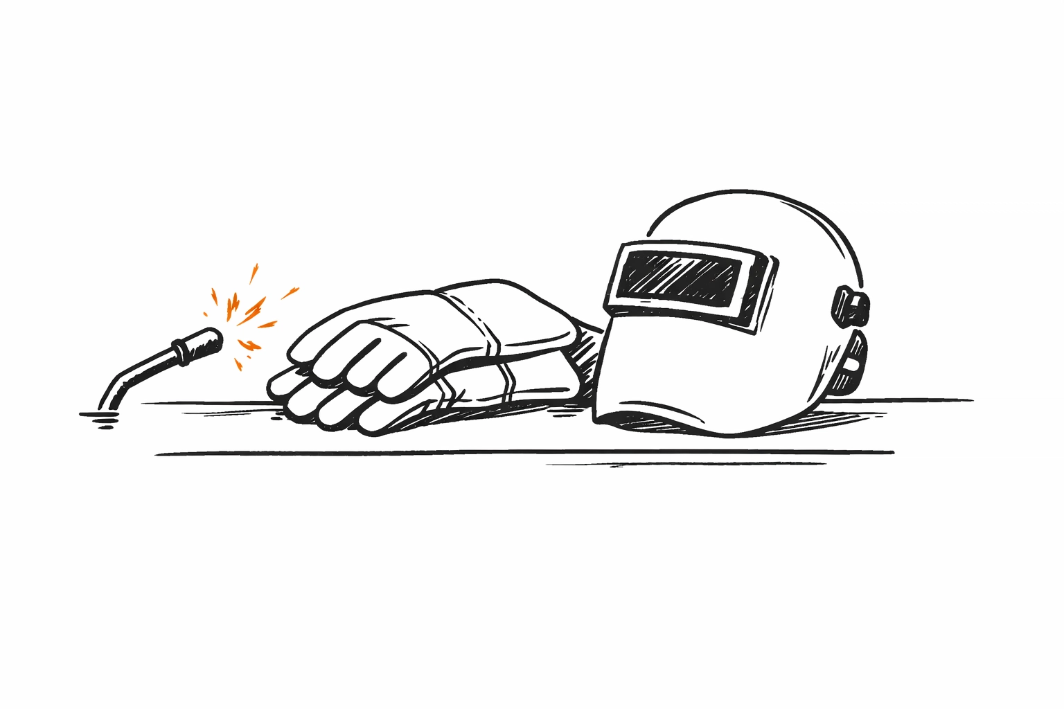 Welding equipment illustration representing hot works warranty requirements for tradesmen insurance.
